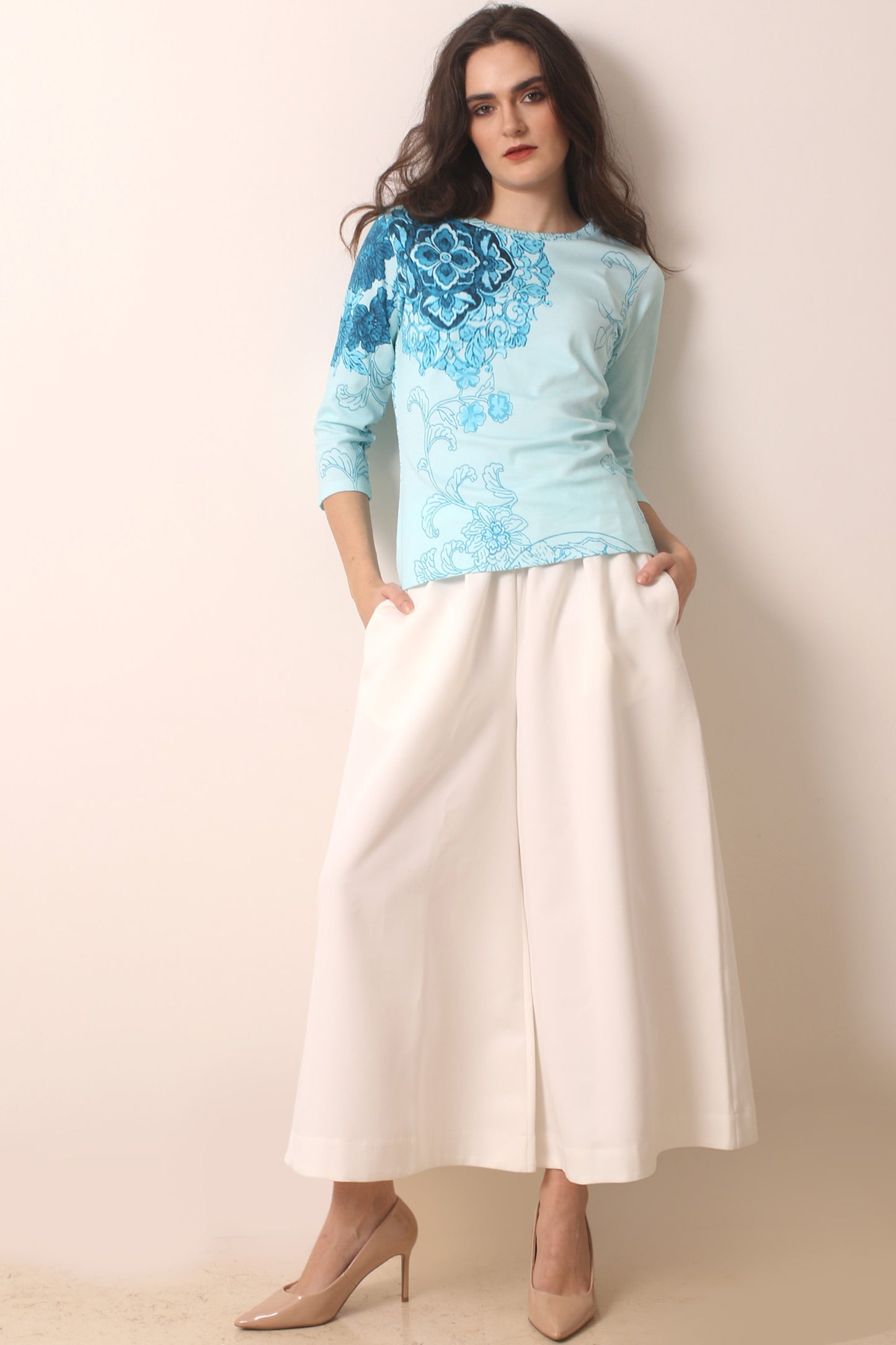 Blue Art Novae T shirt 4- Pashma Women's