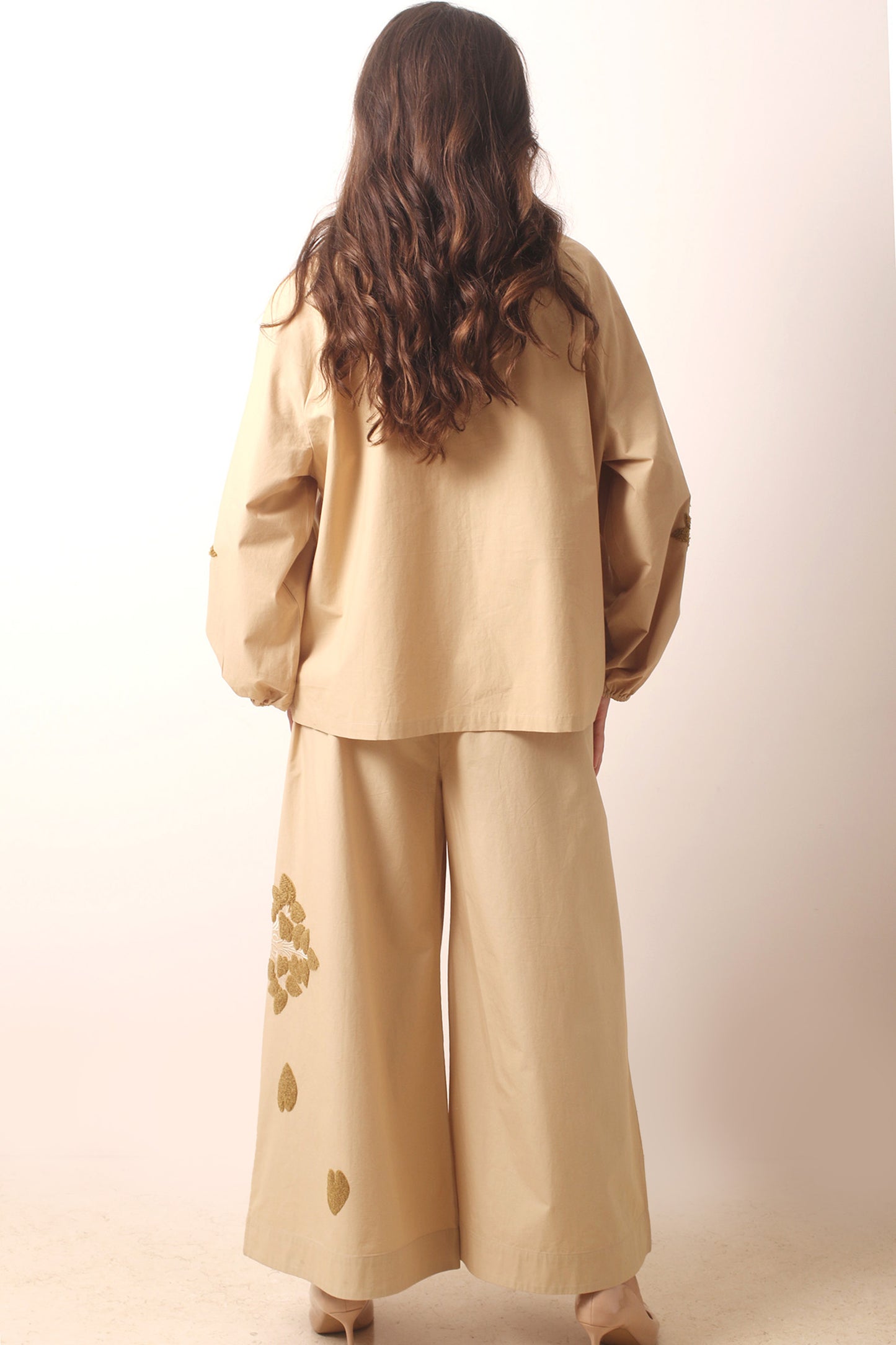 Buckley Embroidered Cotton Poplin Co-Ord Set 3- Pashma Women's