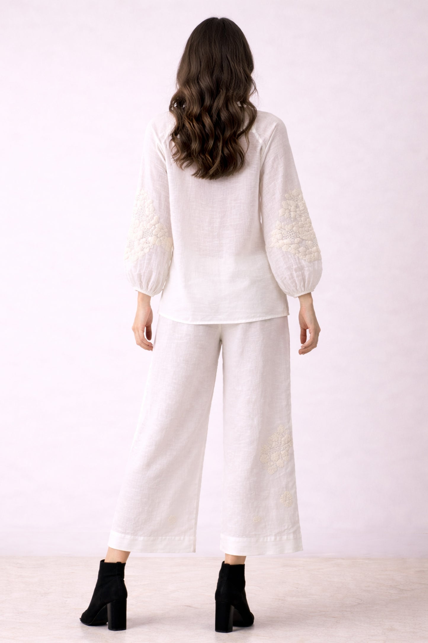 Buckley Embroidered Linen Co-Ord Set 3- Pashma Women's