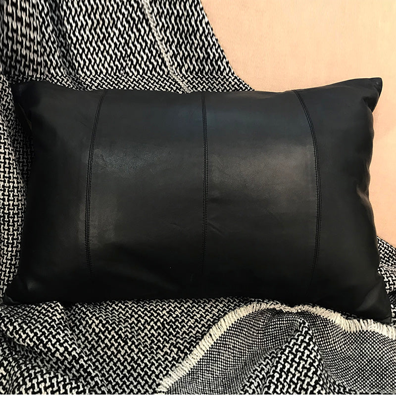 Sterling : Leather paneled Cushion