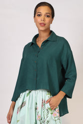 Green Linen Shirt