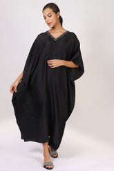 Black Viscose Kaftan