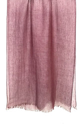 Wine Silk Linen Cashmere Scarf