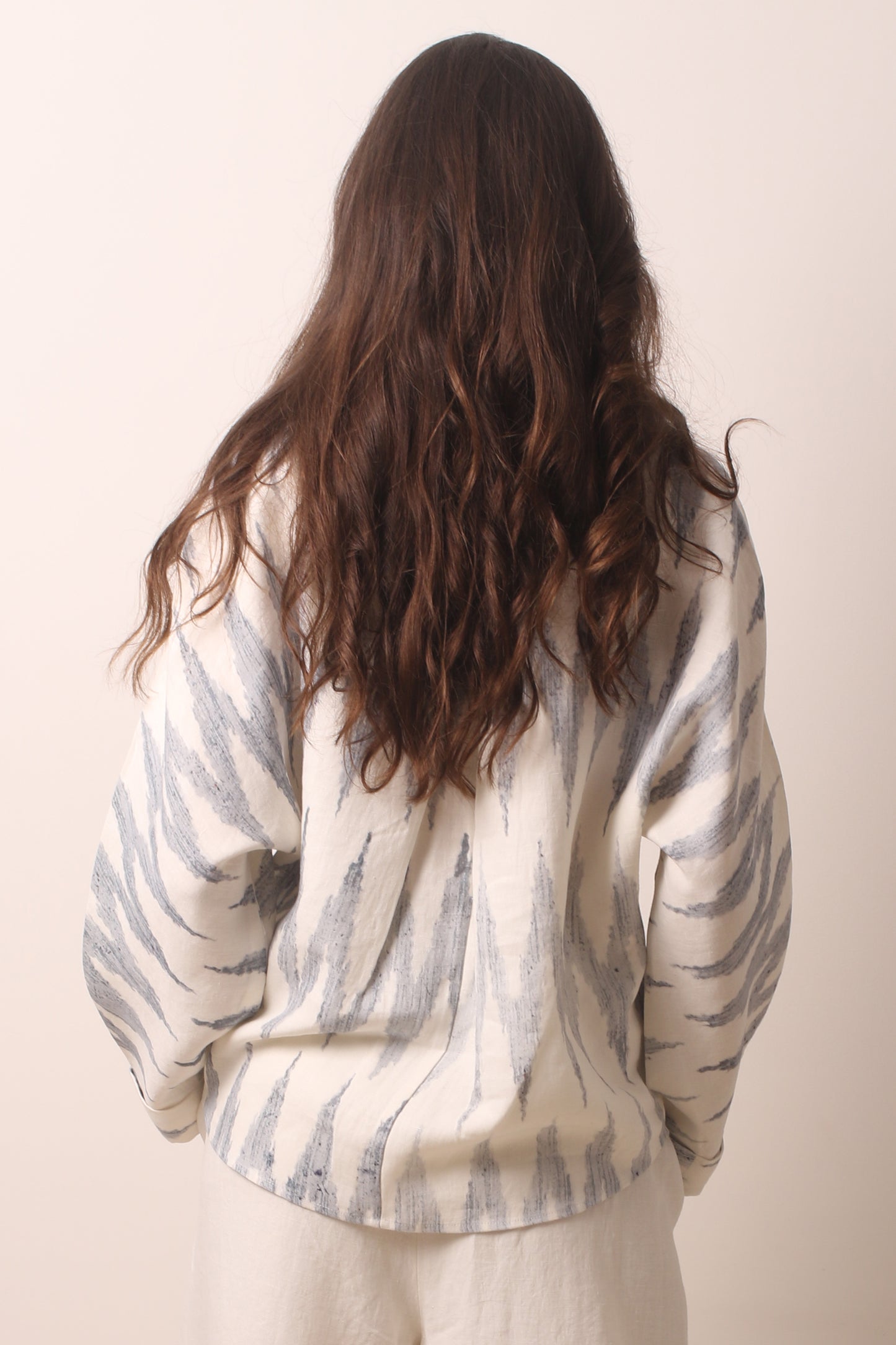 Ikat Linen Shirt 3- Pashma Women's