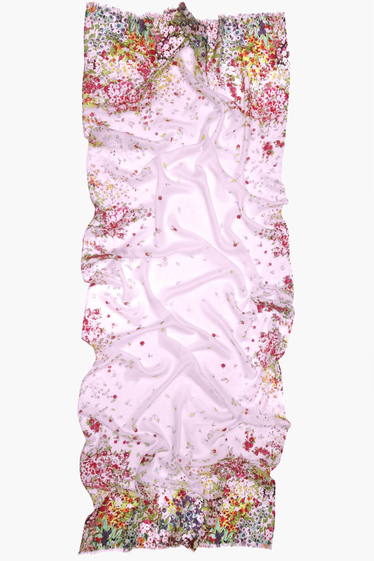 Whispering Wild flowers Silk Cashmere Scarf