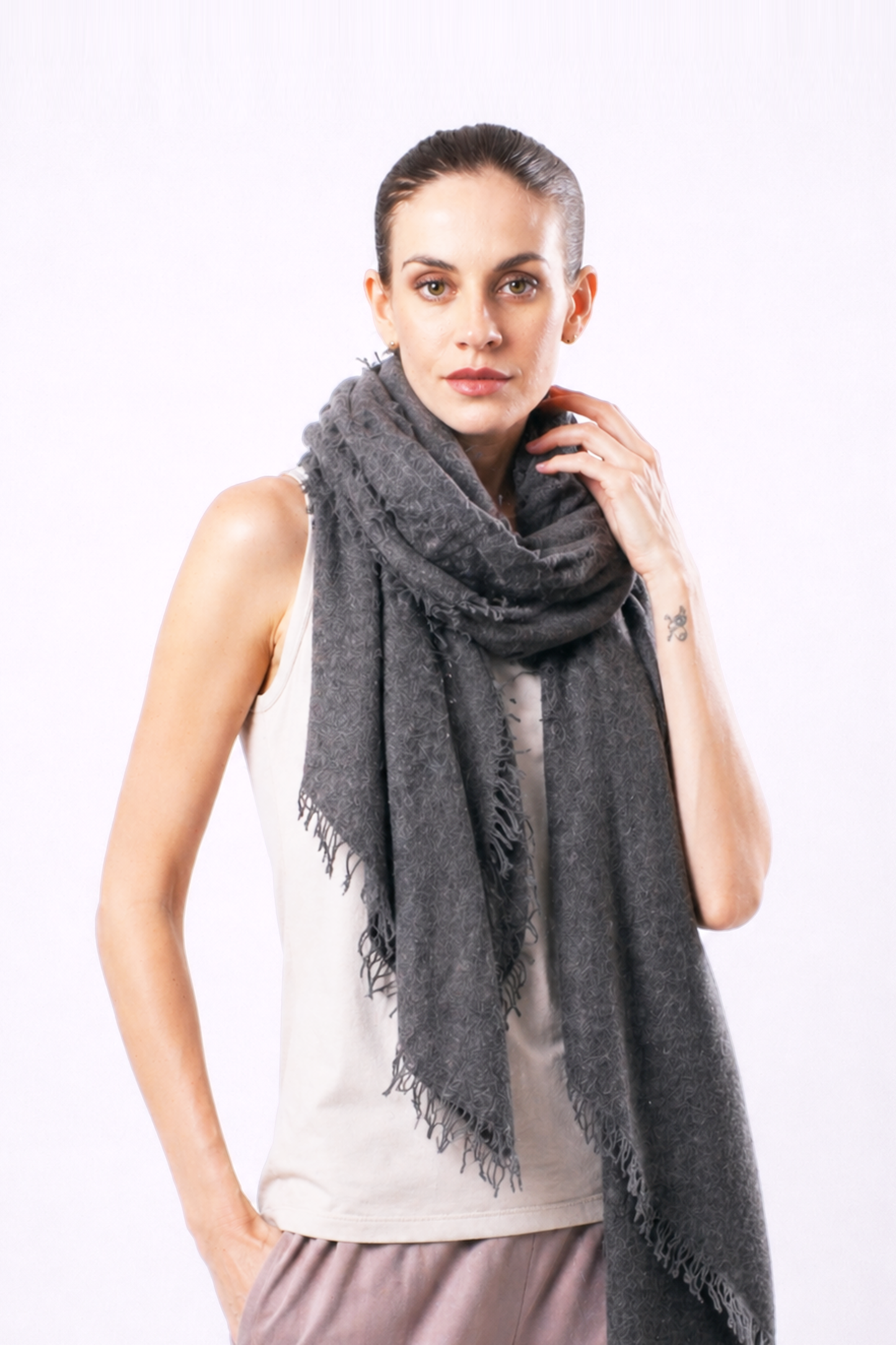 Nimbus Knitted Cashmere Scarf