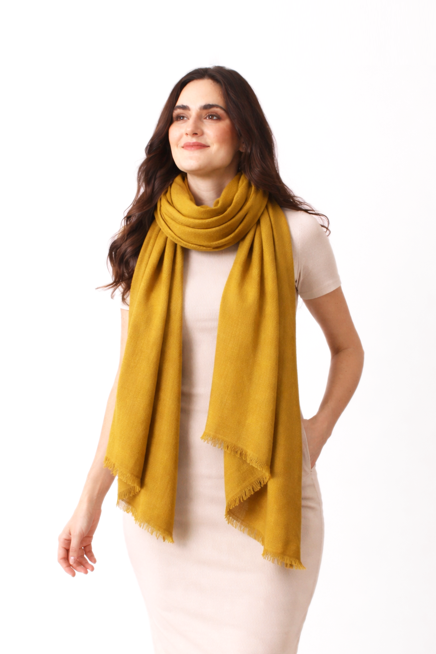Spicy Felted Cashmere Scarf