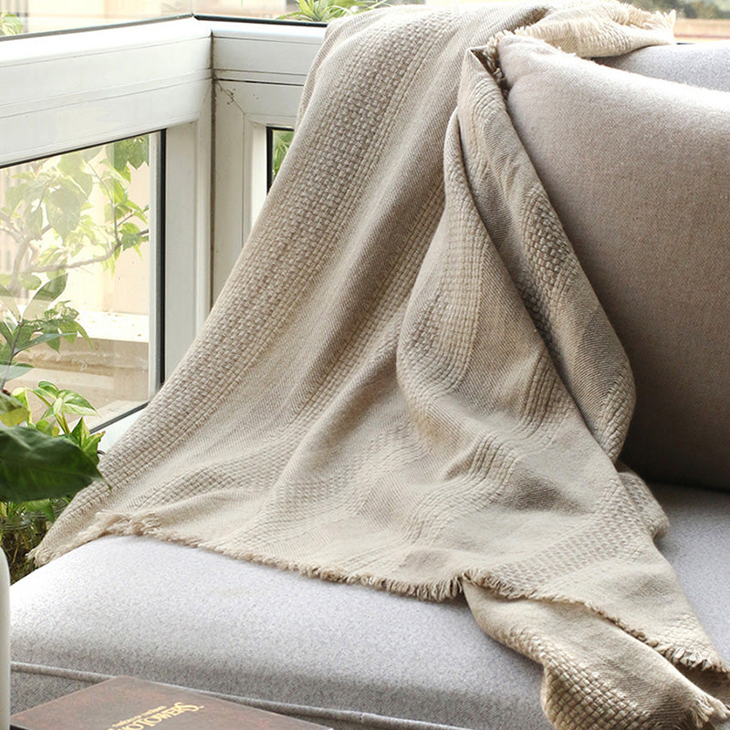 Basket weave Cashmere throw : Caroline