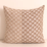 Checkered Silk Cashmere Boucle Cushion - Elanor