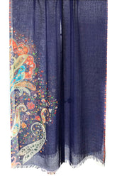 Royal Purple Paisley Scarf