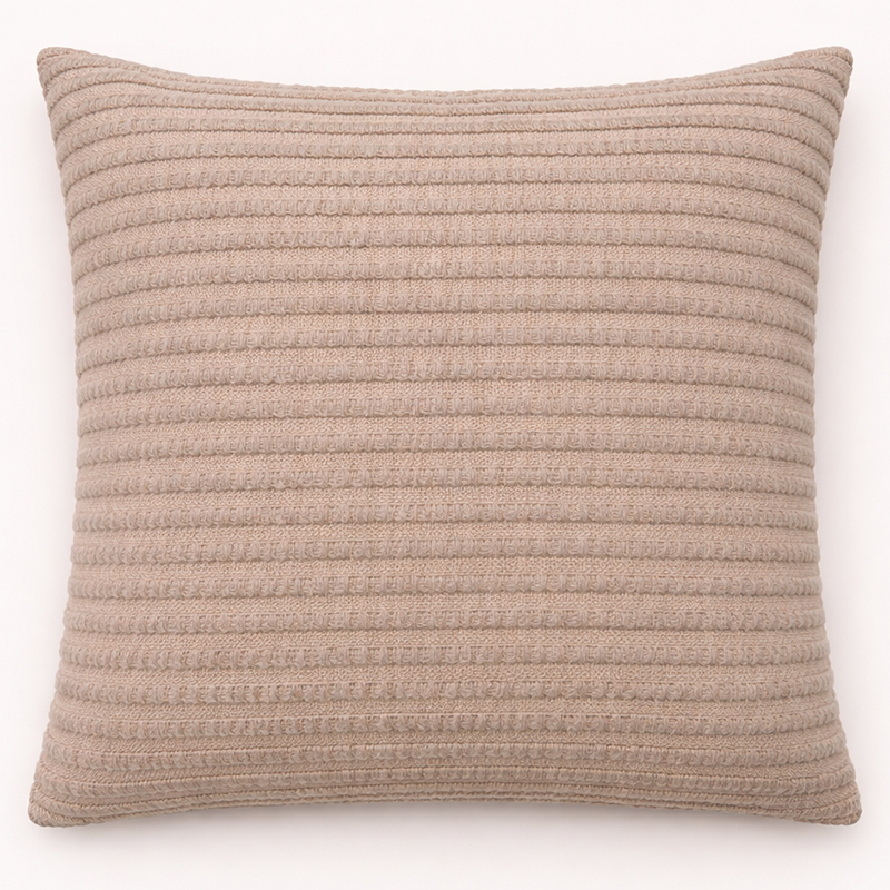 Textured Ribbed Cotton Wool Cushion : Willian
