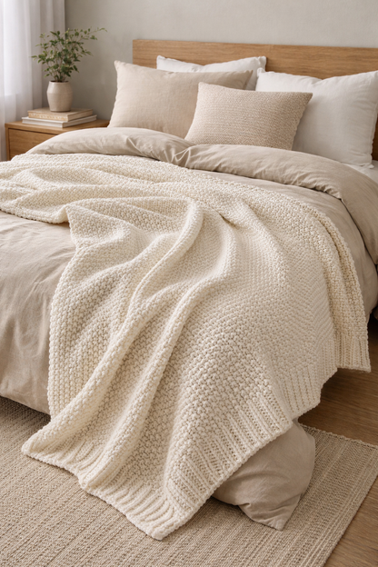Cotton Knit throw : Henry