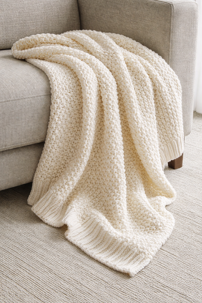Cotton Knit throw : Henry