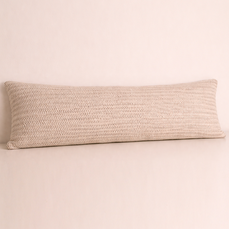 Space Dyed Cotton Wool Cushion - Azalea