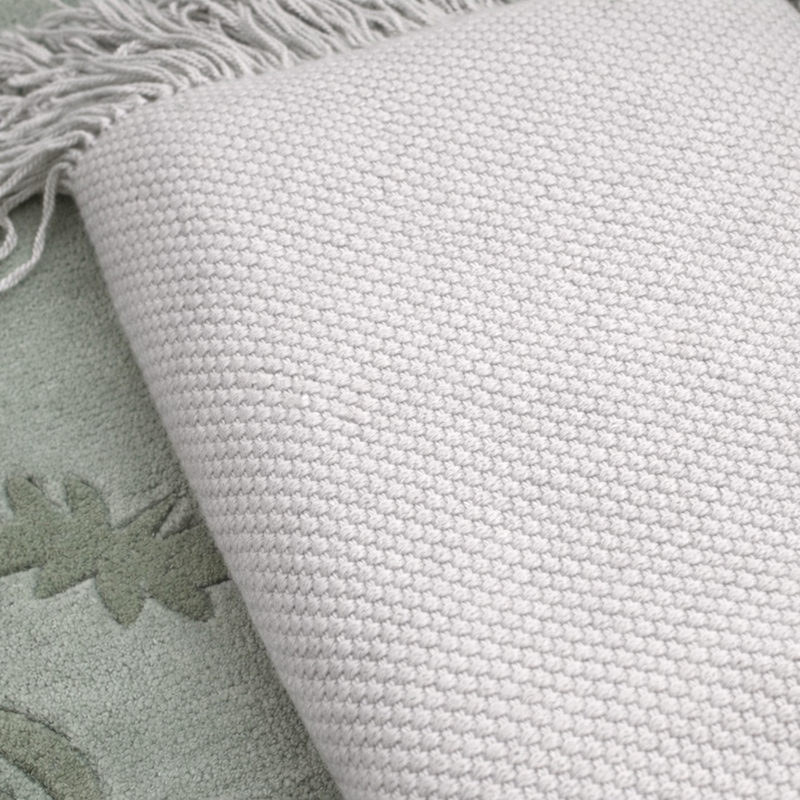 Gray Wool Basket Throw : Alaia