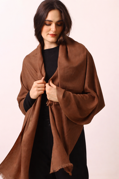 Squirrel Silk Cashmere Twill Scarf