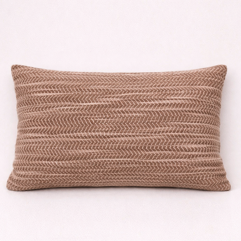 Space Dyed Cotton Wool Cushion - Azalea