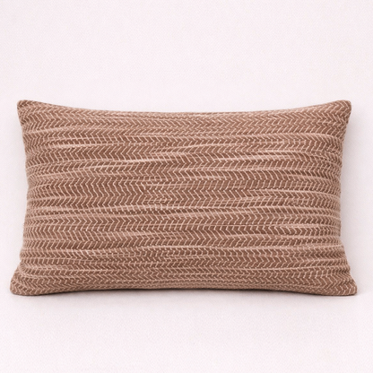 Space Dyed Cotton Wool Cushion - Azalea