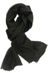 Olive Silk  Cashmere Scarf
