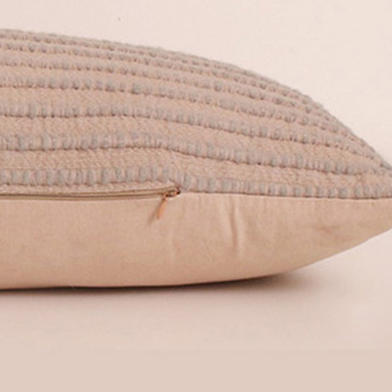 Textured Ribbed Cotton Wool Cushion : Willian