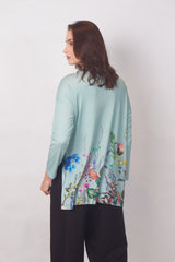 FLORARIUM IN TURQUOISE TOP