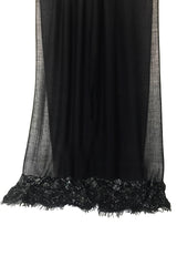 Silk Wool Cashmere - Bejewelled night Scarf