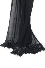 Silk Wool Cashmere - Bejewelled night Scarf