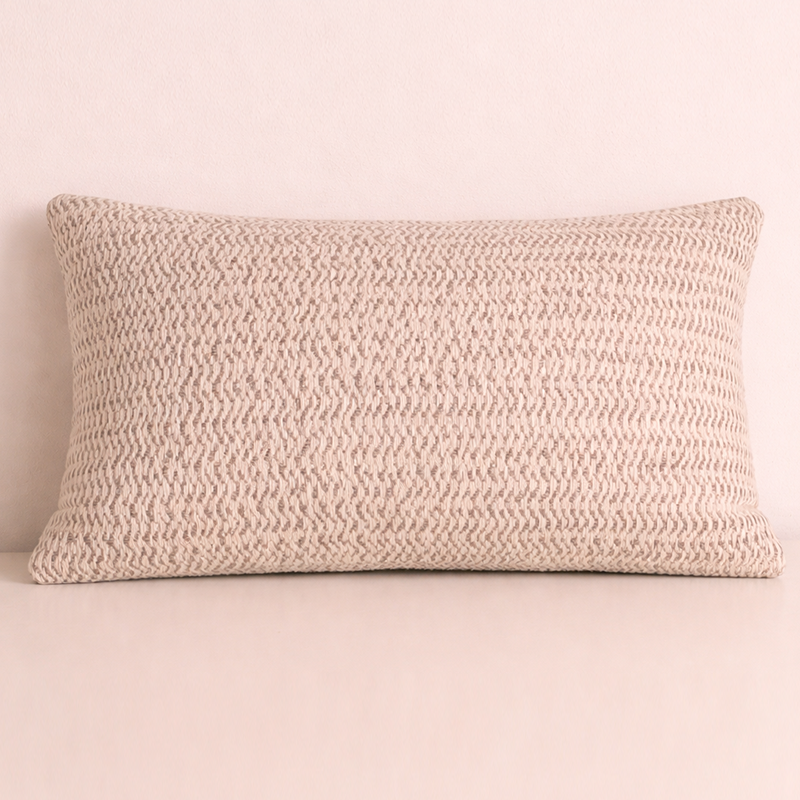 Space Dyed Cotton Wool Cushion - Azalea