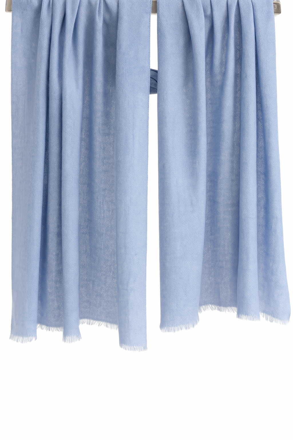 Costal blue pure cashmere scarf