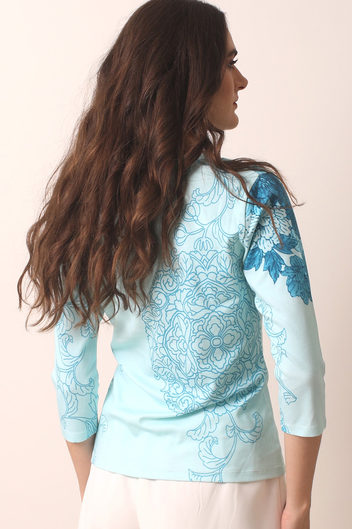 Blue Art Novae T shirt 3- Pashma Women's