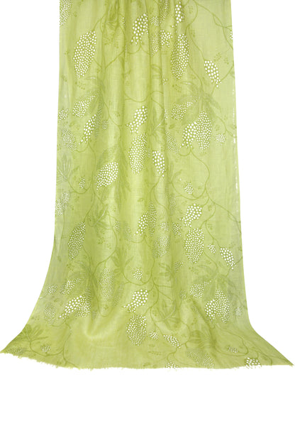 Botanical Silk Cashmere Scarf- Pashma Women's