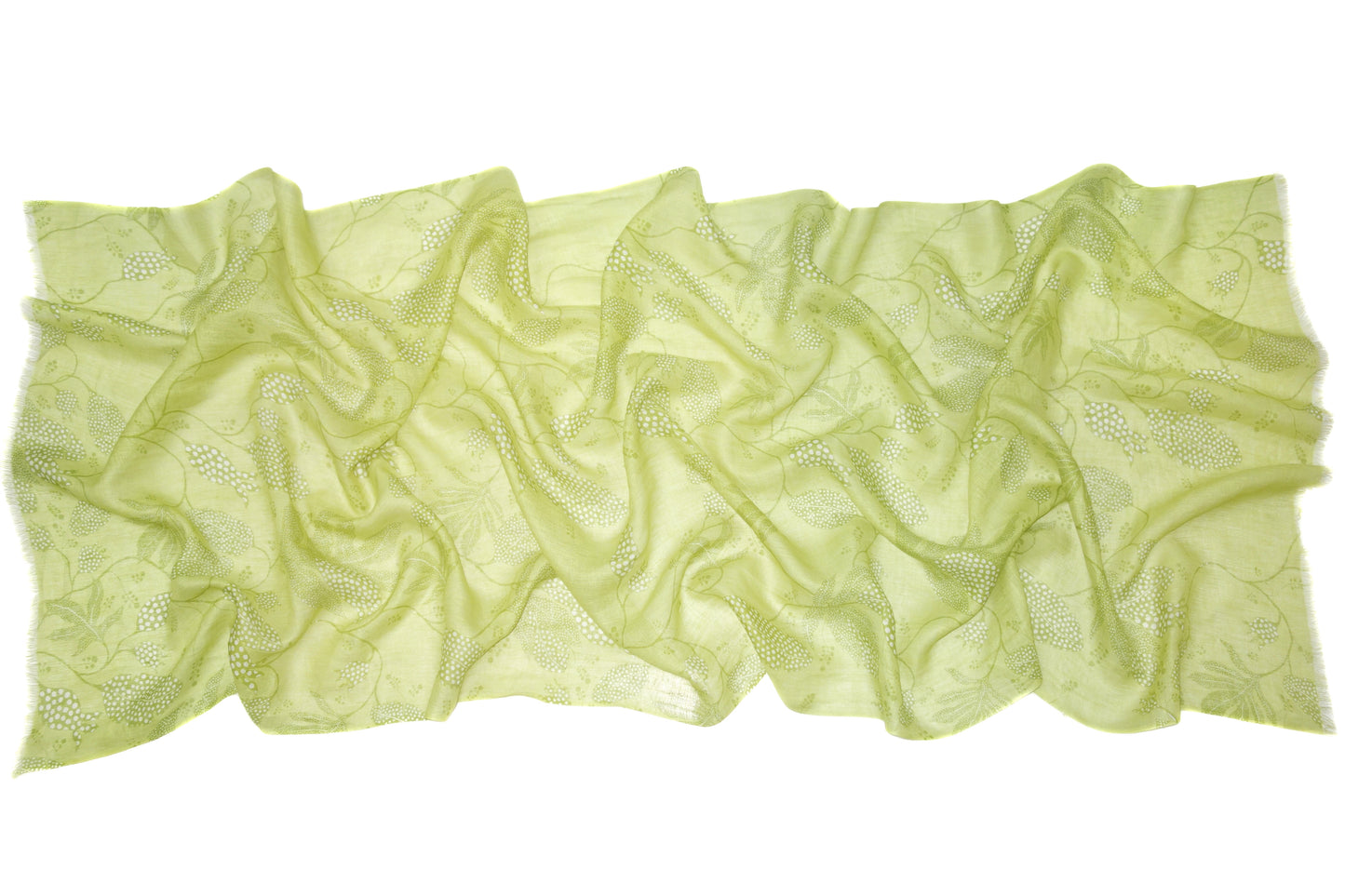 Botanical Silk Cashmere Scarf 1- Pashma Women's