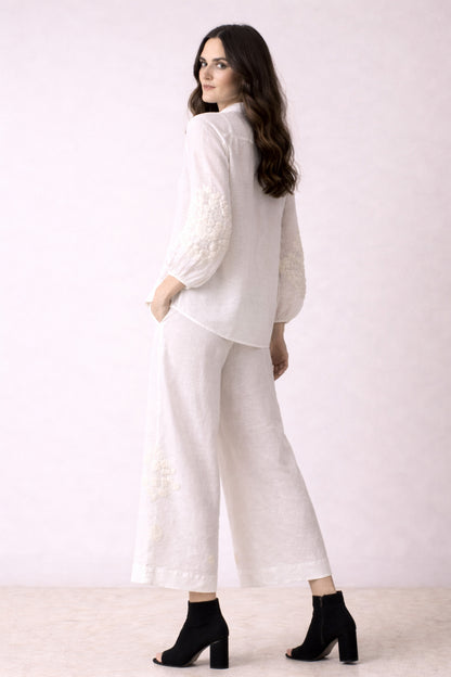 Buckley Embroidered Linen Co-Ord Set 1- Pashma Women's