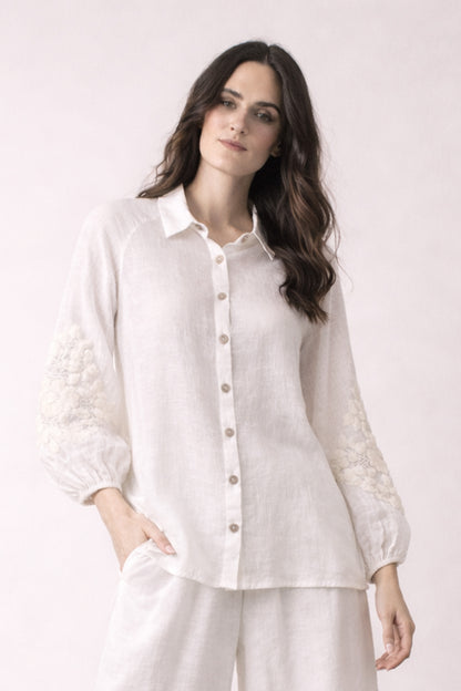 Buckley Embroidered Linen Co-Ord Set 2- Pashma Women's