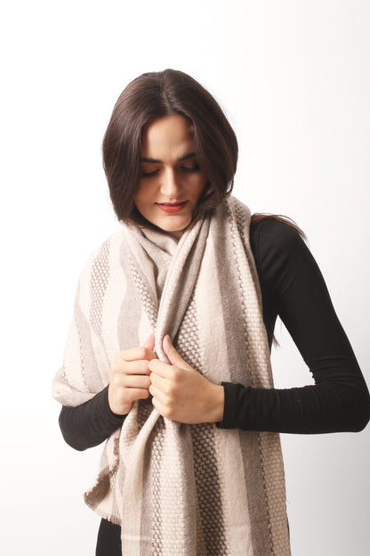 Cashmere Basket Weave Scarf