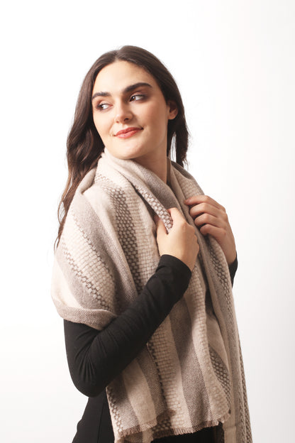 Cashmere Basket Weave Scarf