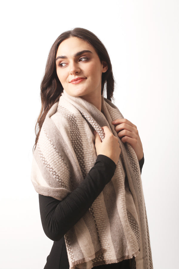Cashmere Basket Weave Scarf