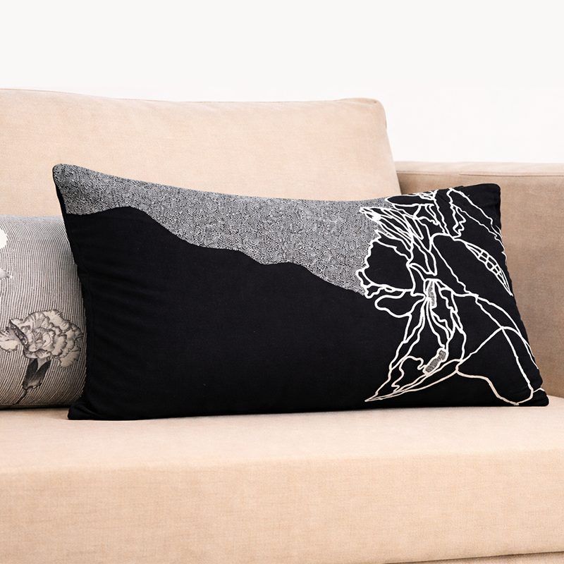 Acacia : Cotton Embroidered Cushion