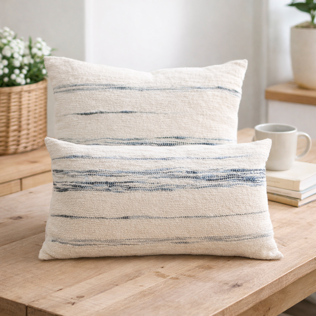 Space Dyed Cotton Wool Cushion : Aspen