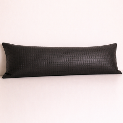 Wyatt : Leather woven Cushion