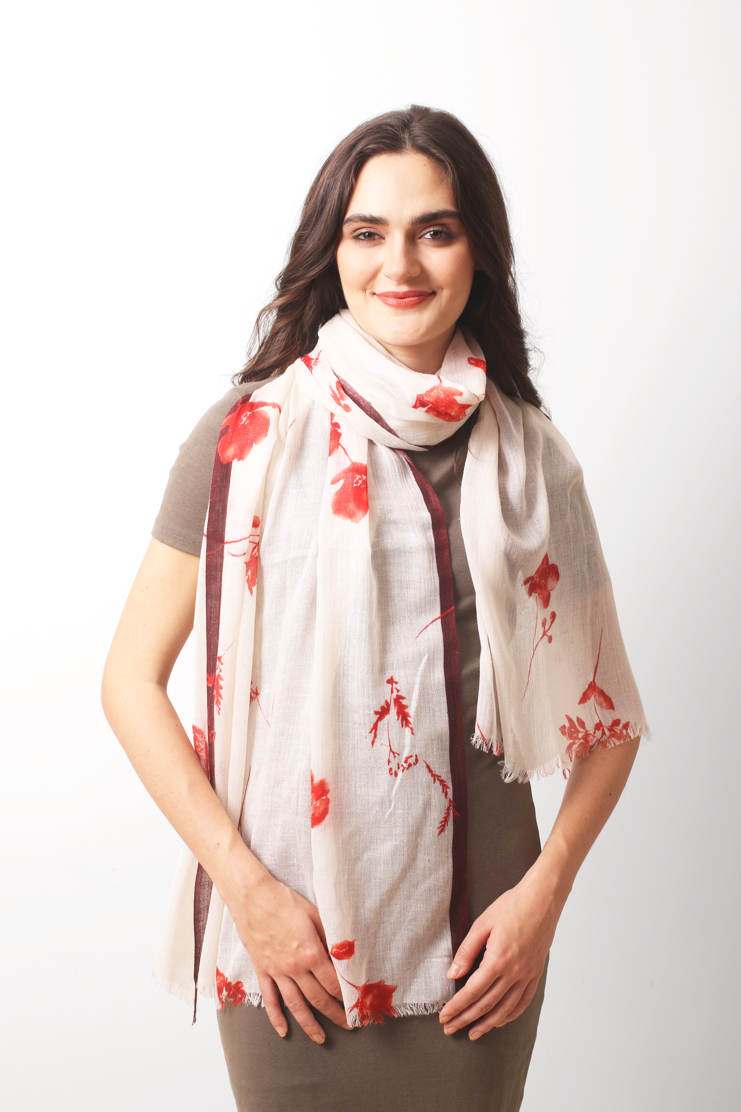 Floral Muse Silk Cashmere Scarf