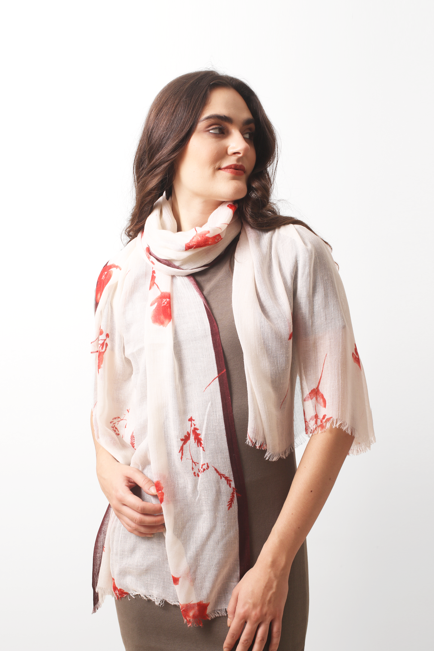 Floral Muse Silk Cashmere Scarf