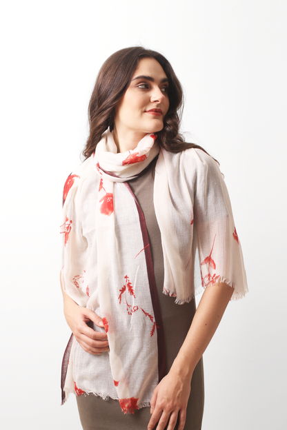 Floral Muse Silk Cashmere Scarf