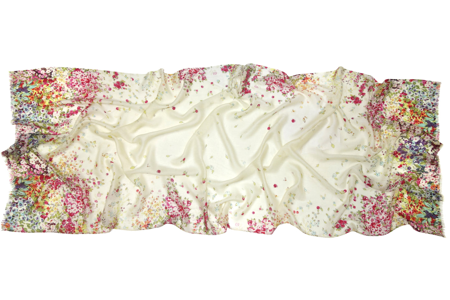 Wild flowers Silk Cashmere Scarf