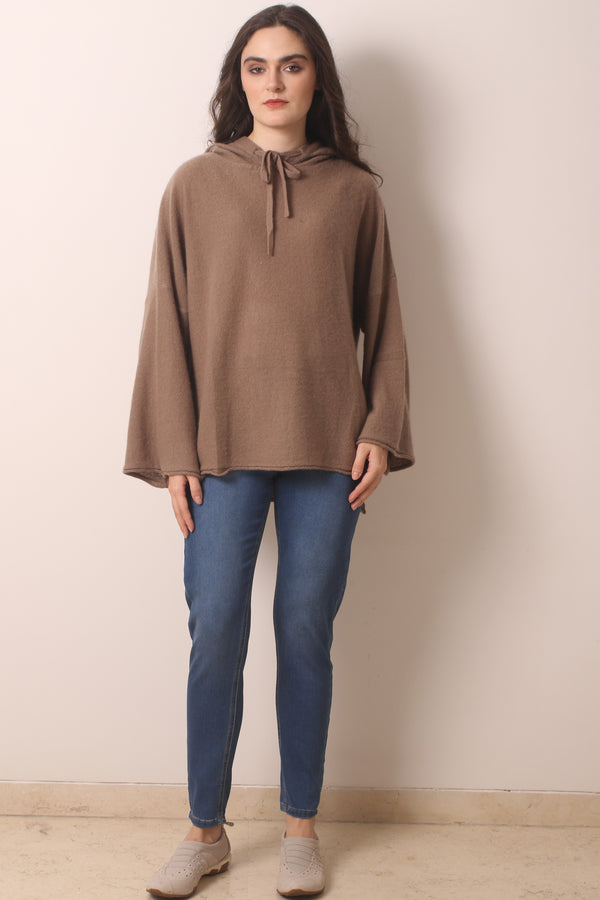 Fawn Cashmere Hoodie- Pashma Women's