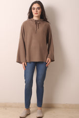 Fawn Cashmere Hoodie- Pashma Women's