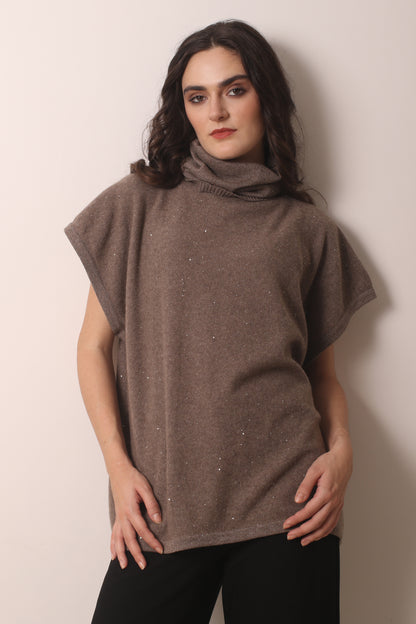 Fawn Glimmer Cashmere Pullover- Pashma Women's