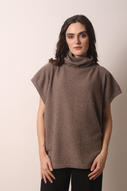 Fawn Glimmer Cashmere Pullover 2- Pashma Women's