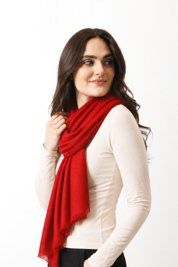Fire Hydrant Silk Cashmere Twill Scarf
