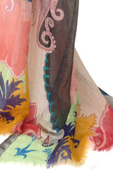 Multicolour Paisely Cashmere Scarf